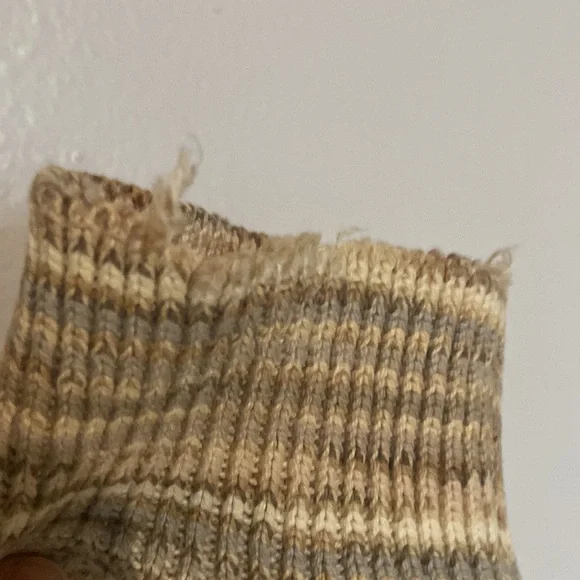 Vintage Textured Knit Sweater XXL Neutral Earth Tone Grandpa Cozy Pre Loved - Picture 8 of 14